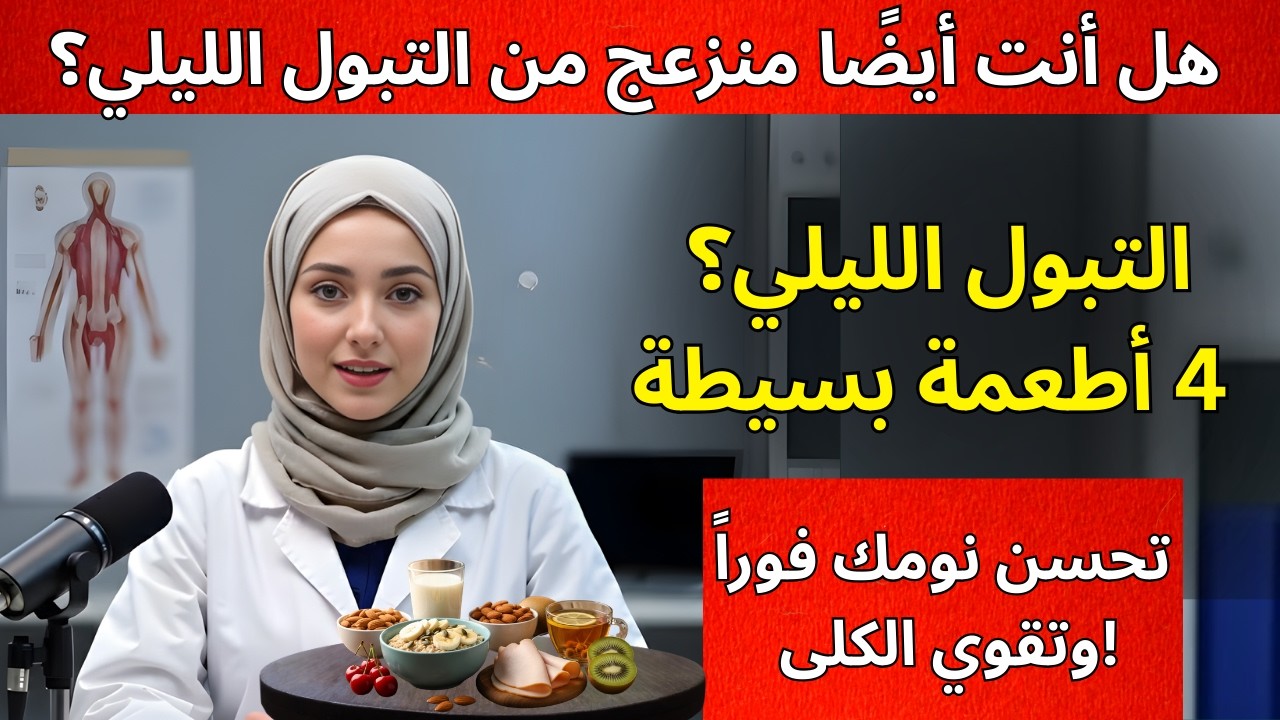 التبول الليلي: 4 أطعمة شائعة تحسن النوم وتقلل القلق الليلي وتدعم صحة الكلى