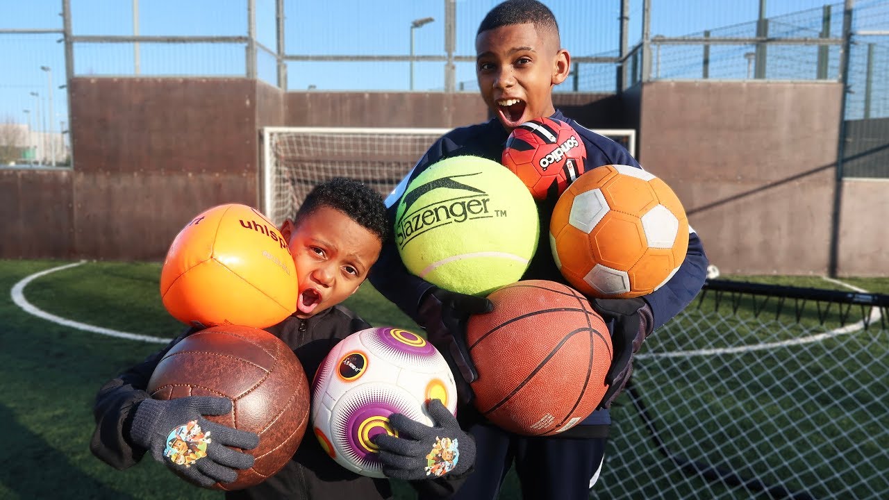 MULTI BALL REBOUNDER CHALLENGE! VS BRO