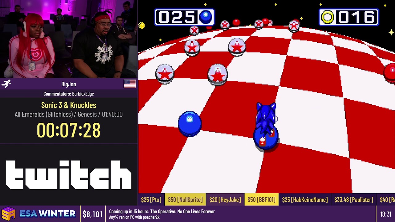 Sonic 3 & Knuckles [All Emeralds (Glitchless)] by BigJon - #ESAWinter20