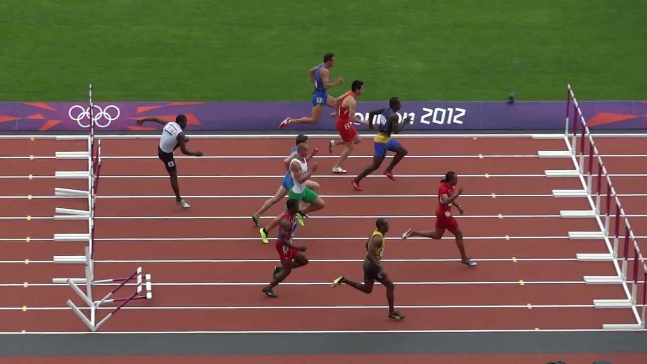 Aries Merritt (Olympic Champion) Wins Olympic 2012 110m Hurdles Rd 1! (Filmed Live in HD)