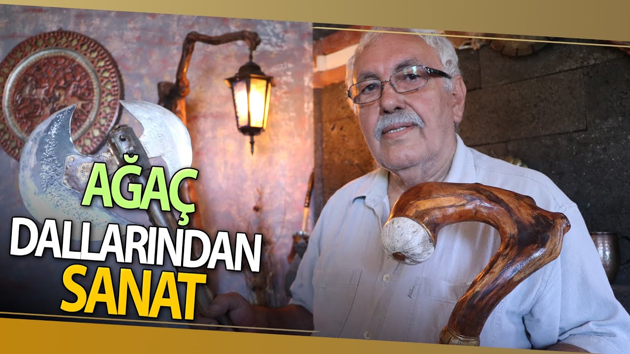 Çürümüş Ağaç Dallarını Sanat Eserine Döndürüyor