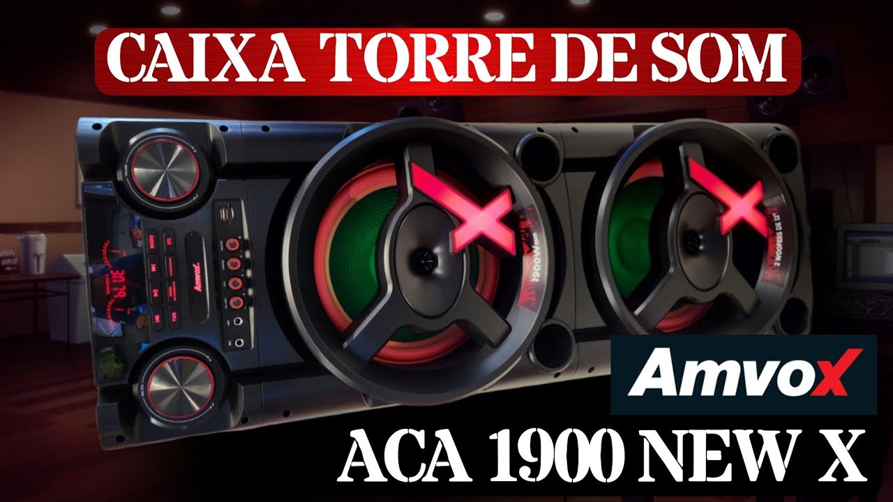 NÃO COMPRE SEM ANTES VER ESSE VIDEO - Torre de Som AMVOX ACA 1900 NEW X
