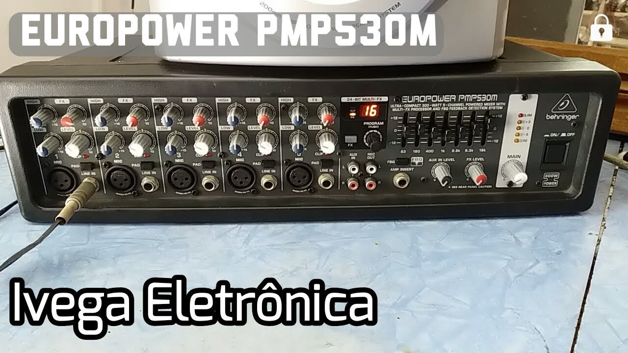 Behringer PMP530M   por dentro  não liga,