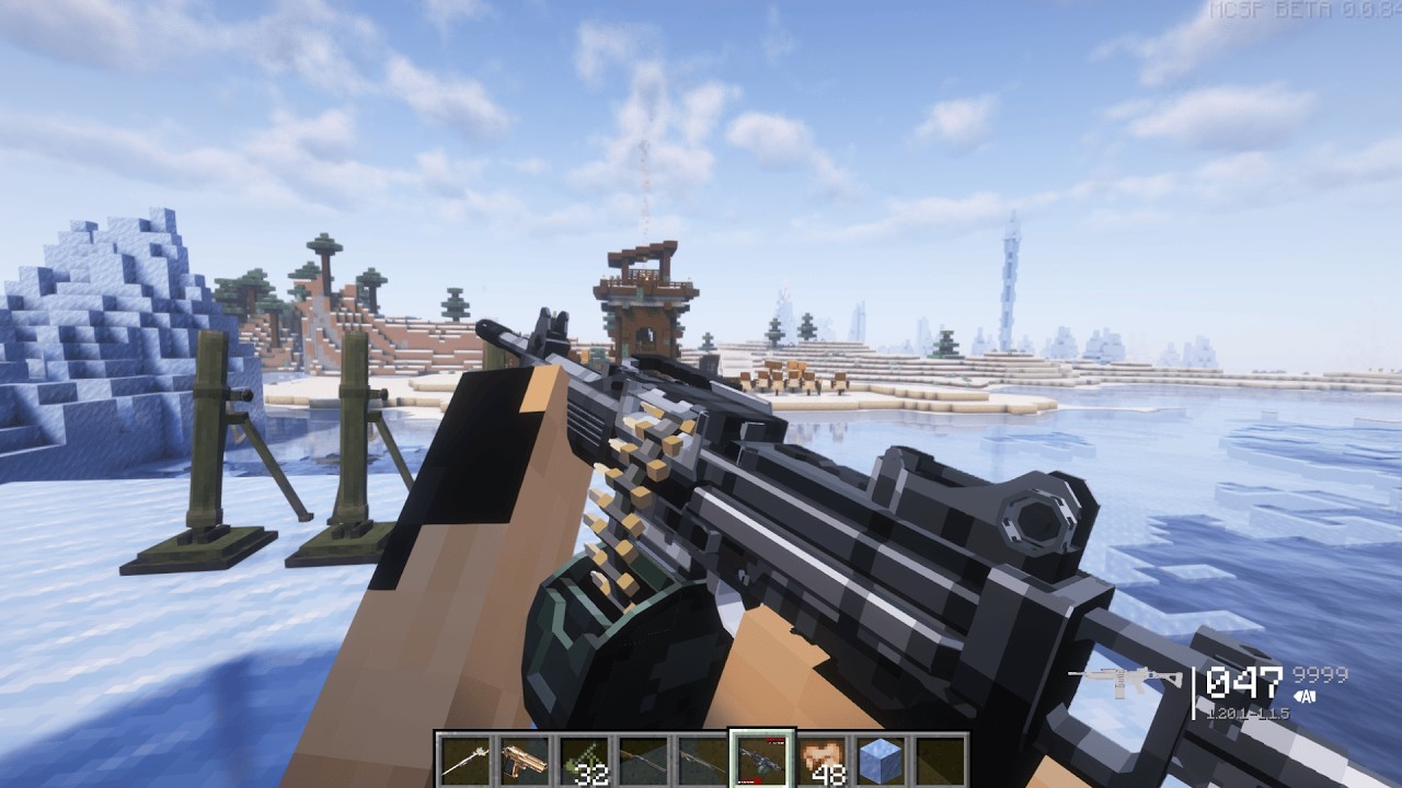 I Used MODERN GUNS to Rescue Villagers from a Pillager Outpost! 🔫