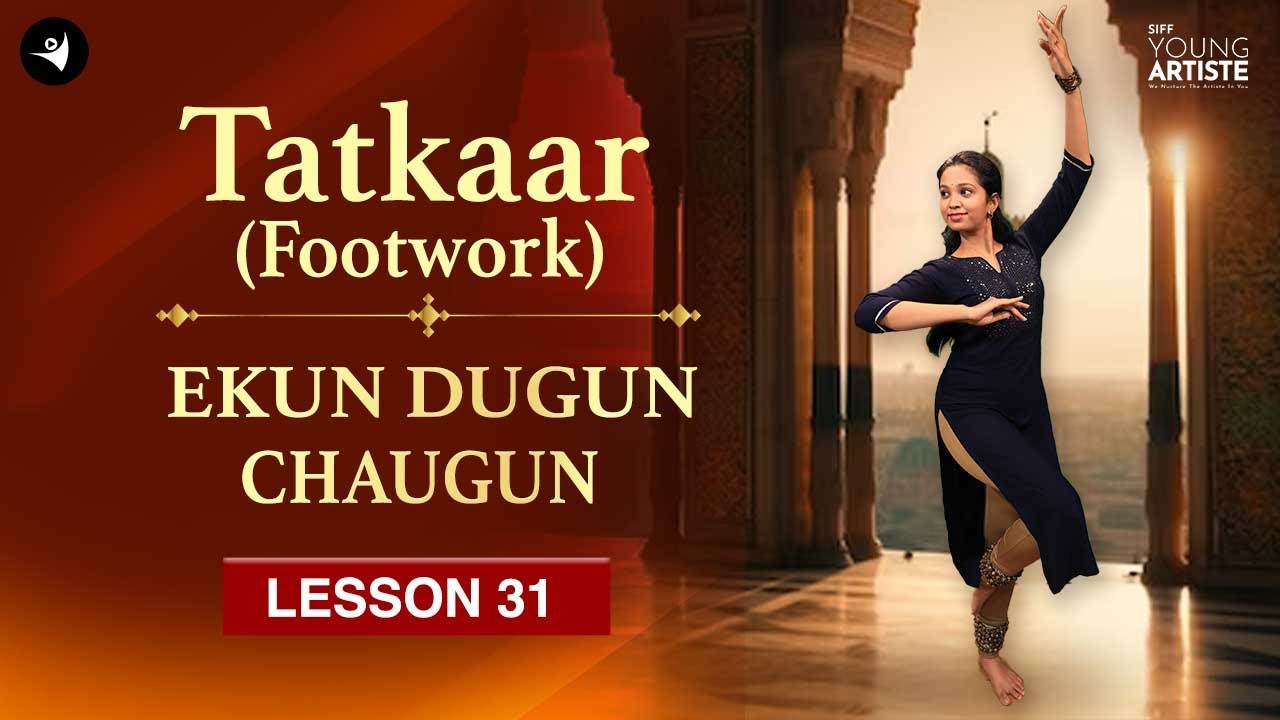Tatkaar (Footwork) - Ekun, Dugun, Chaugun | Kathak Dance Lessons for Beginners #kathak