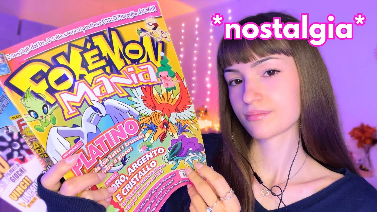 ASMR Sfogliamo insieme una rivista Pokémon Mania (anni 2000) 