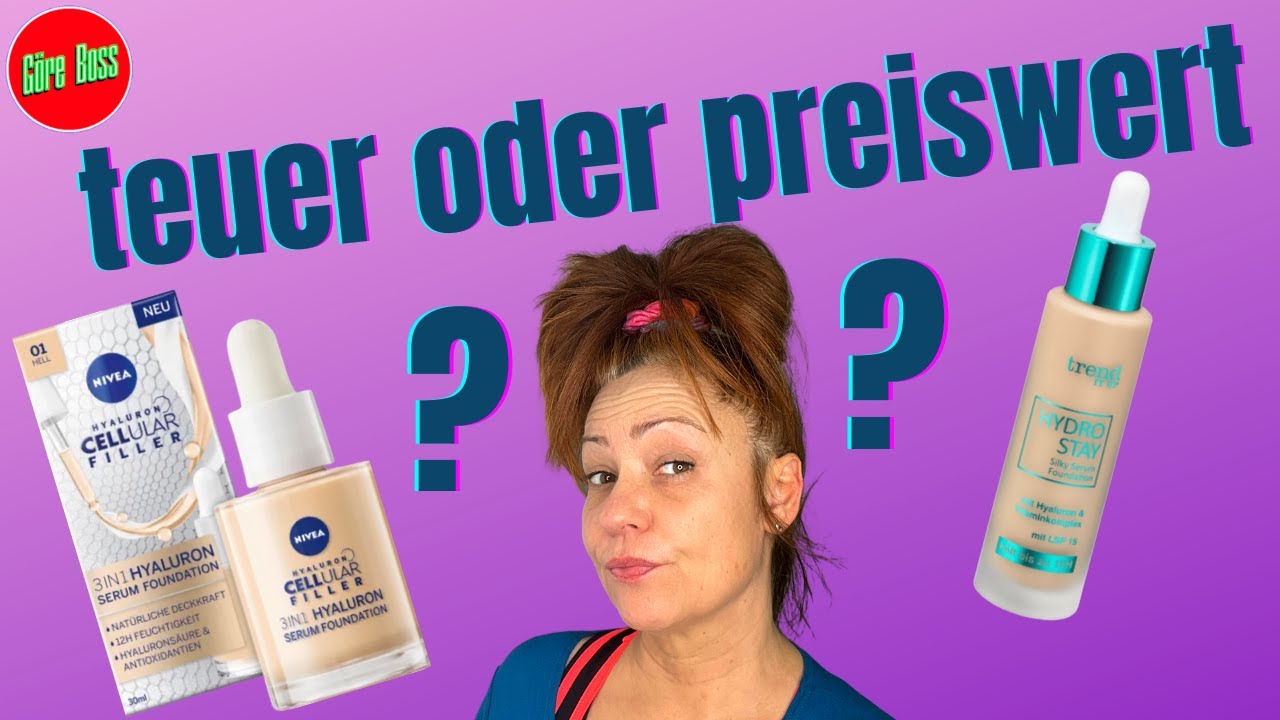 Serum Foundation //  Test Vergleich preiswert oder teuer ?  #beauty #makeup #entertainment