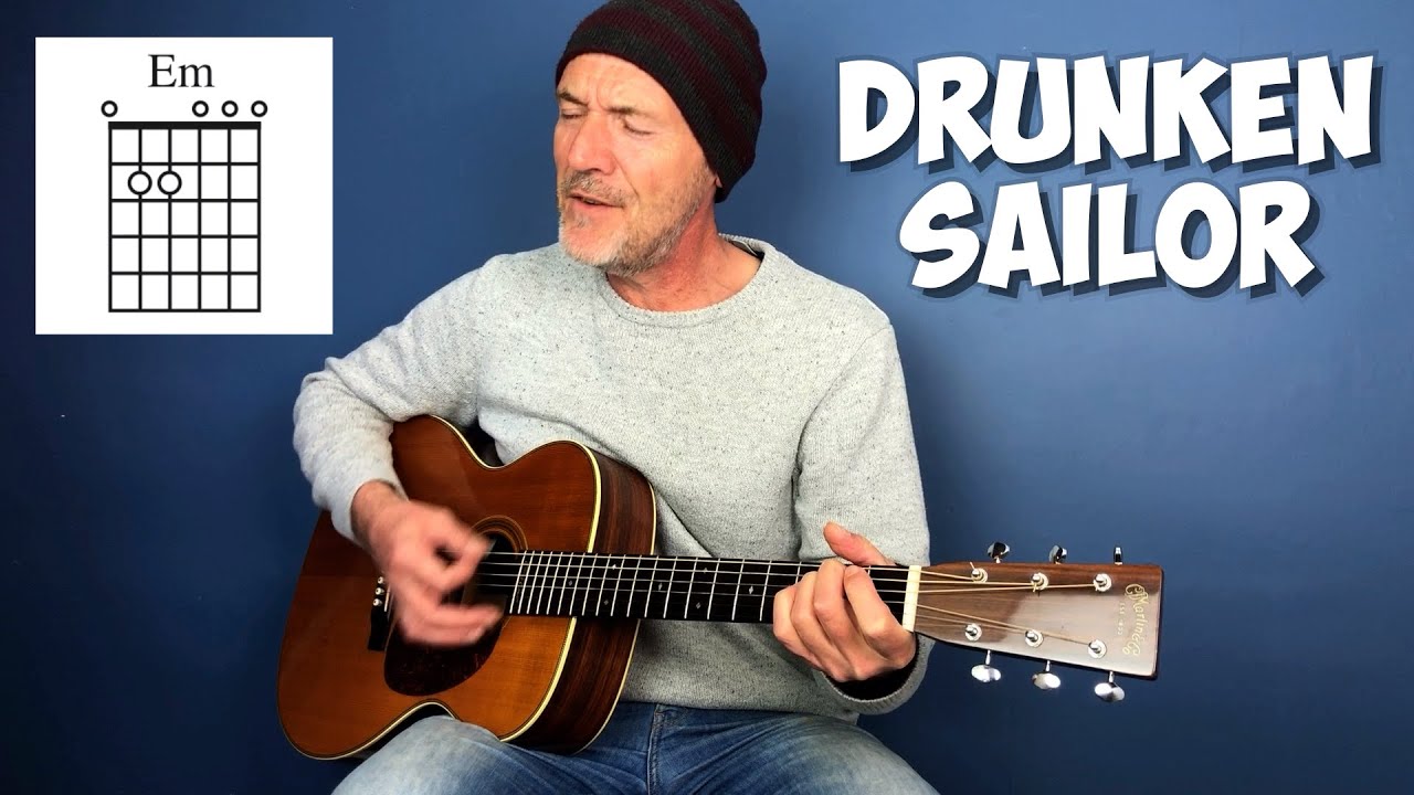 Drunken Sailor — урок игры на гитаре для начинающих