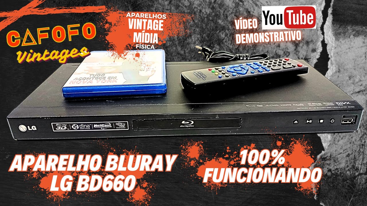 TESTE DE FUNCIONAMENTO BLURAY LG BD660