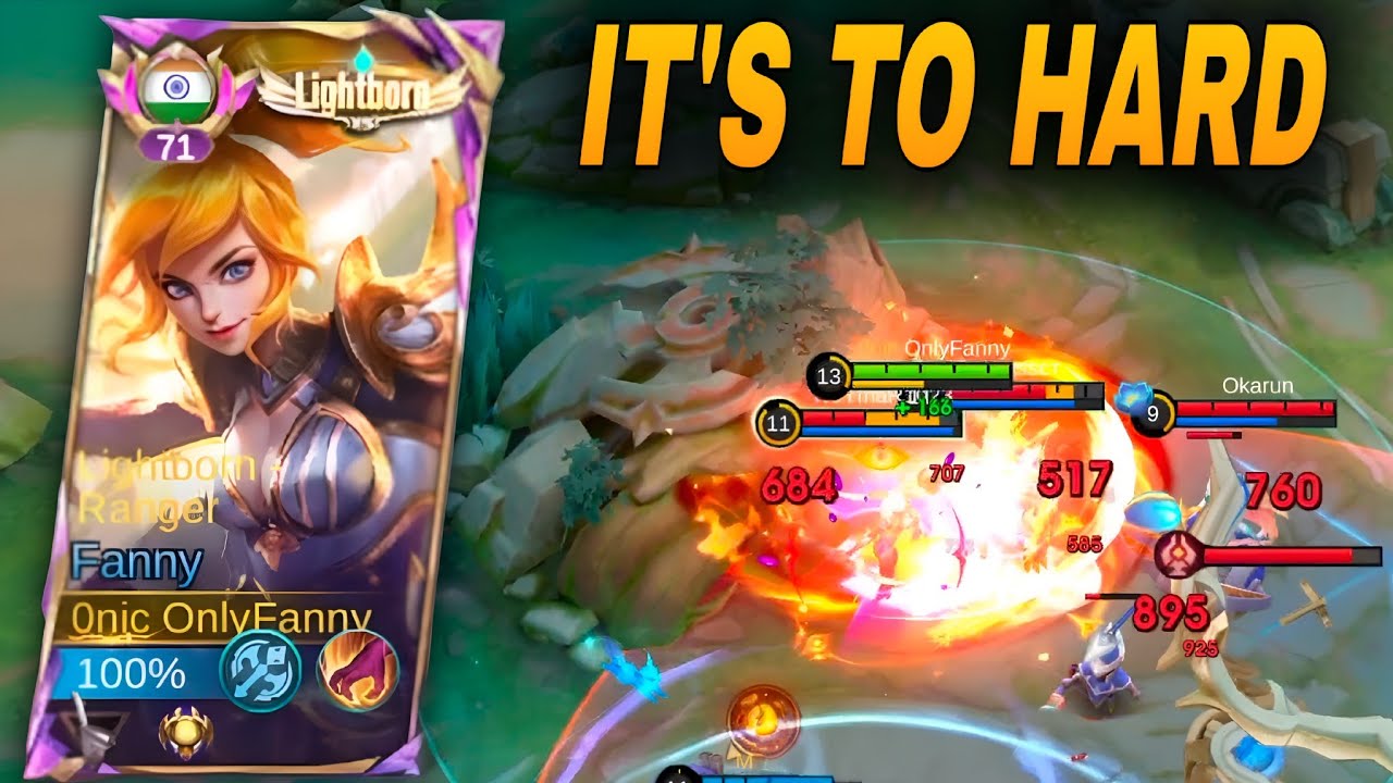 Fanny Hard Mode On! 🔥 Musuh Bingung Parah | No Energy Management | Global Player Build#mobilelegends