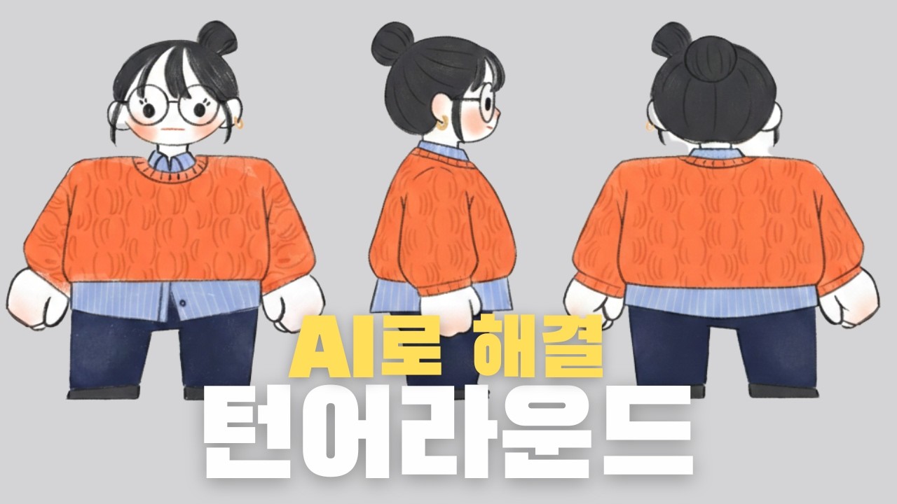 정면은 되는데 옆모습이 안 돼? AI로 턴어라운드 만드는 법