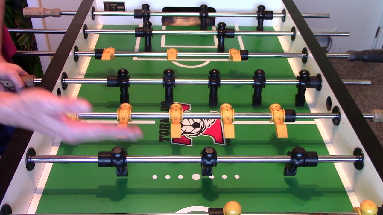 Funnel D zone in foosball