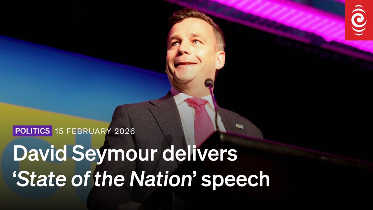 David Seymour delivers ‘State of the Nation’ speech | RNZ