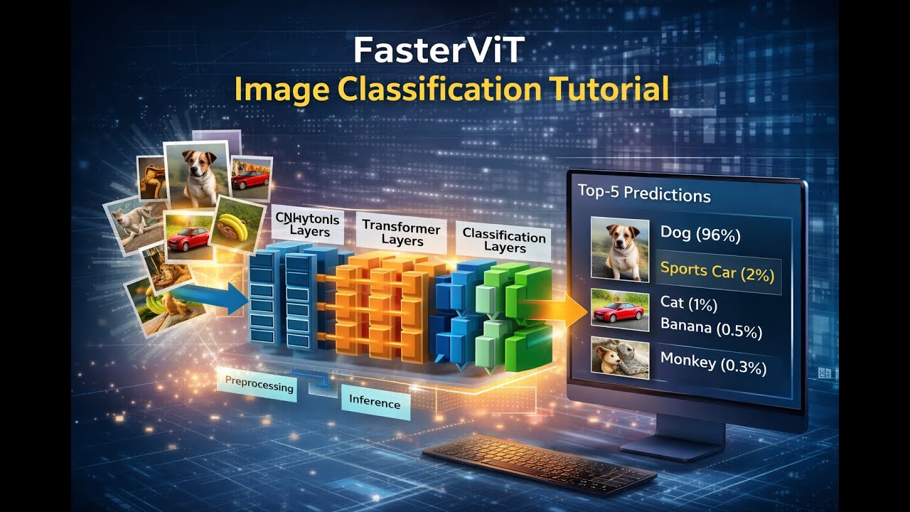 Real-Time Image & Video Classification with FasterViT + PyTorch | Complete Tutorial