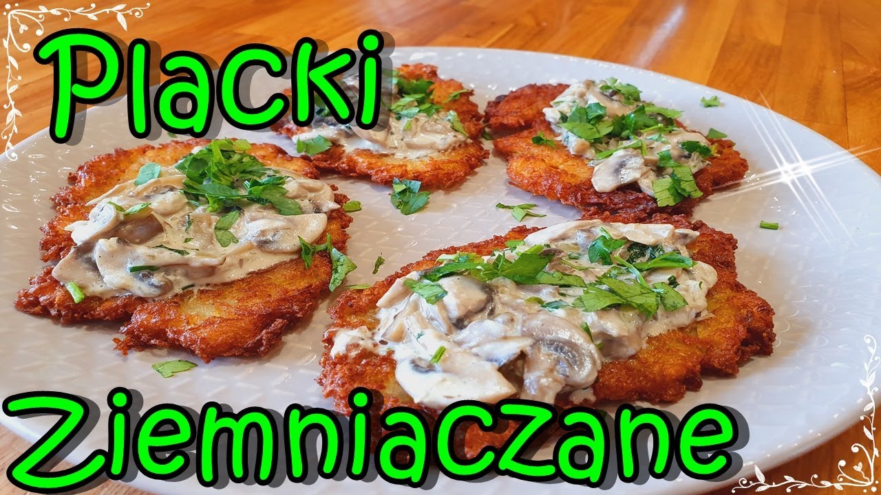 Chrupiące Placki Ziemniaczane z Sosem Pieczarkowym 👩‍🍳🤤😙