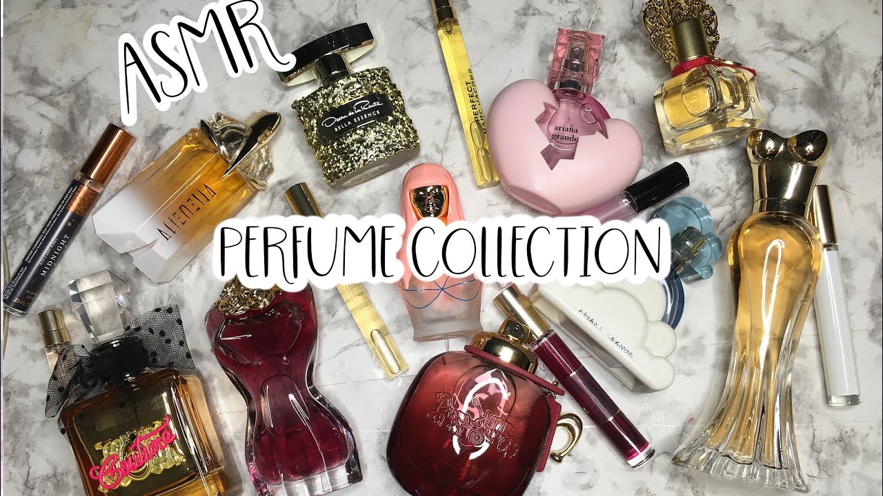 ASMR Perfume Collection | Glass  Sounds Nail Tapping Softly Spoken ✨🖤