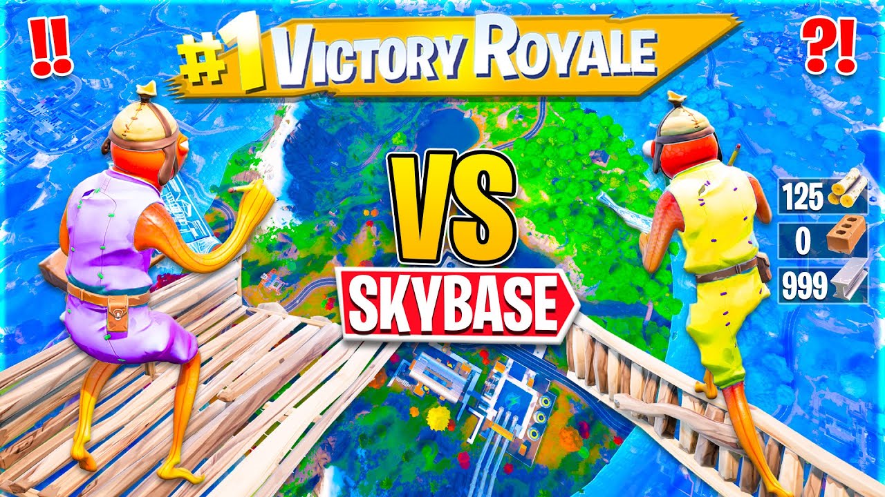 KTO ZROBI LEPSZY SKYBASE WYGRYWA w Fortnite