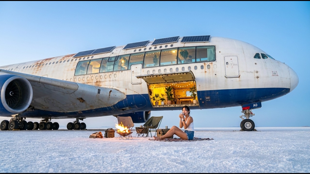 Building a Dream House Inside an Abandoned Boeing 707 Stratoliner in the Rocky Mountains Wilderness