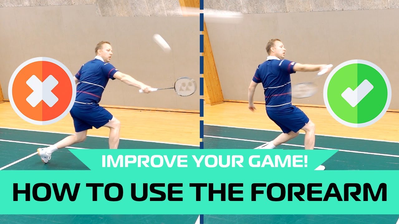 How to use forearm rotation in badminton - 5 shots biomechanics
