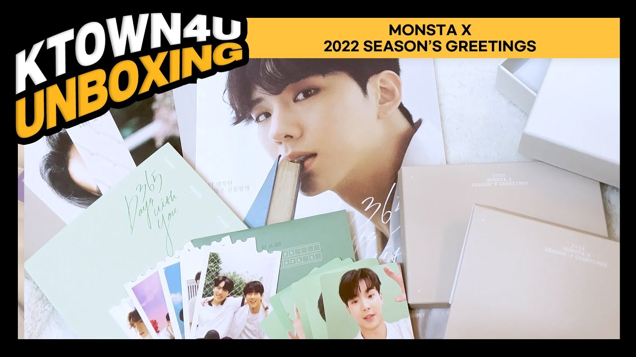 UNBOXING MONSTA X – 2022 SEASON’S GREETINGS | 몬스타엑스 - 2022 시즌그리팅  | Ktown4u POB | 케타포 특전