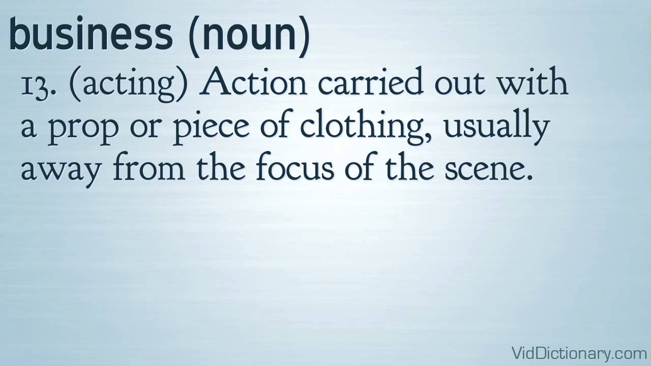 business - definition