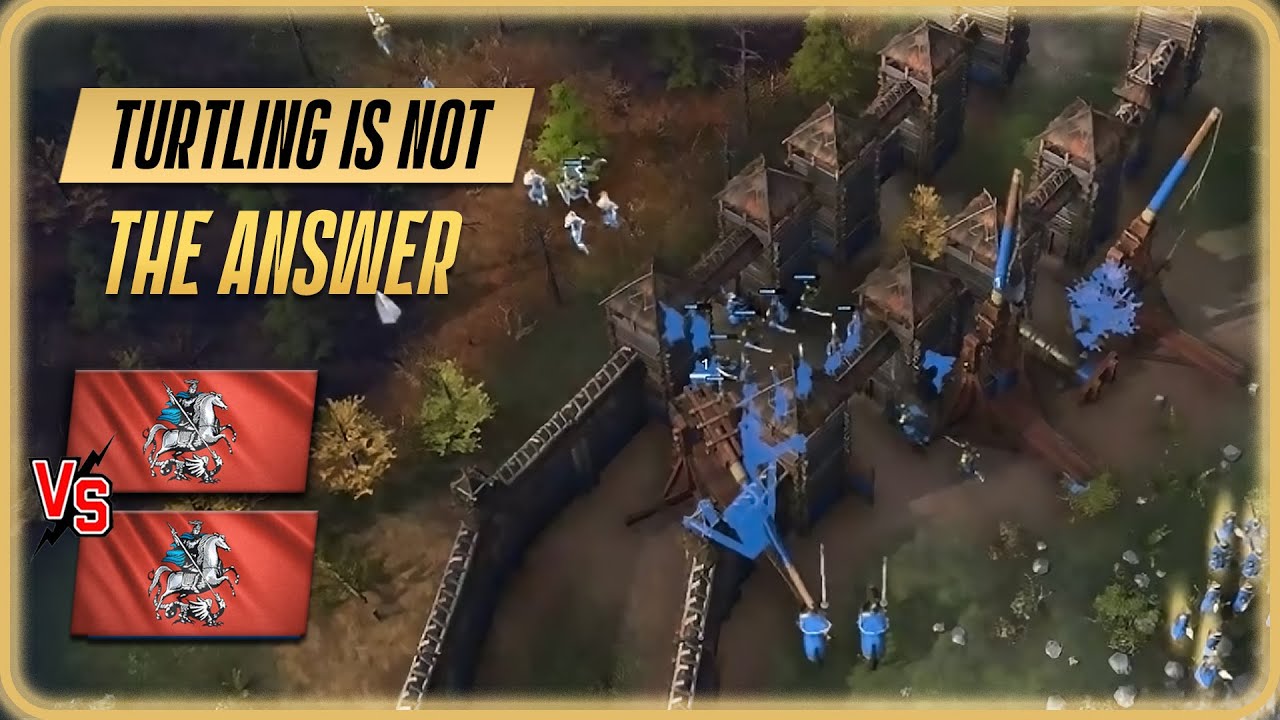 Turtling is Not The Answer | Rus vs Rus | RM 1v1 | AOE4 #3 [Reupload]