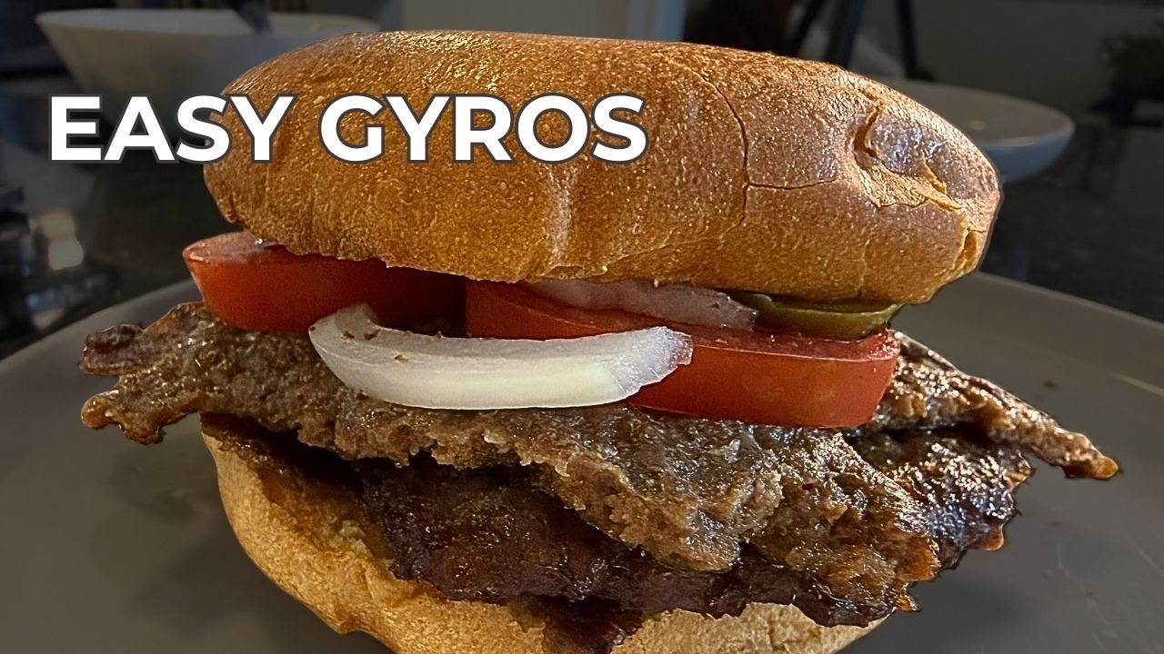 Easy Oven Gyros Sandwich with Homemade Tzatziki | Budget-Friendly