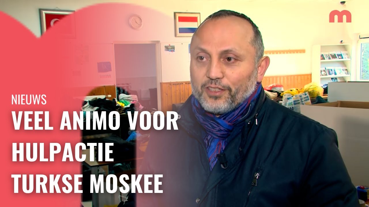 Inzamelingsactie voor Turkije bij moskee Maastricht