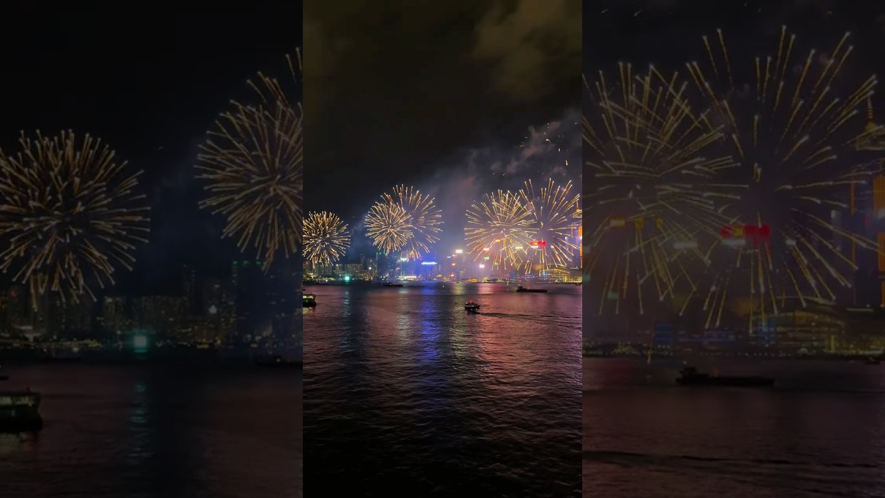 Spectacular Hong Kong Fireworks Display 🌟🎆 Must-See!