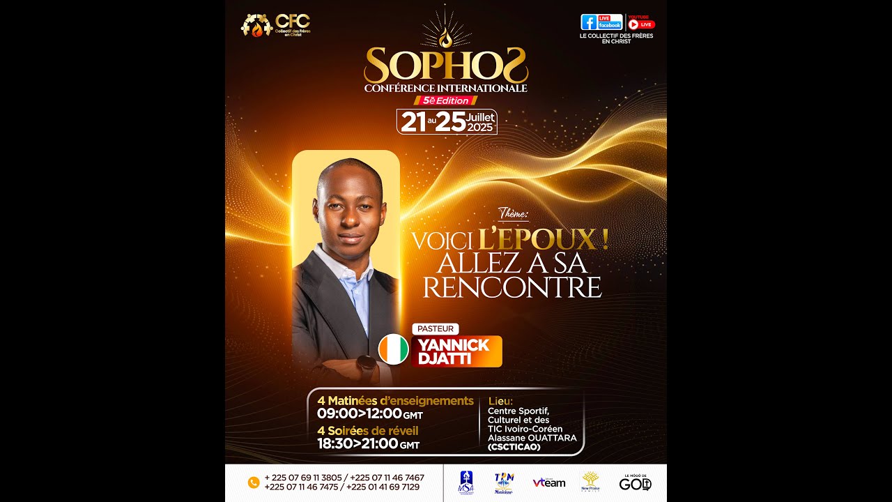 SOPHOS 2025 - Soirée Jour 2 I Pasteur YANNICK DJATTI