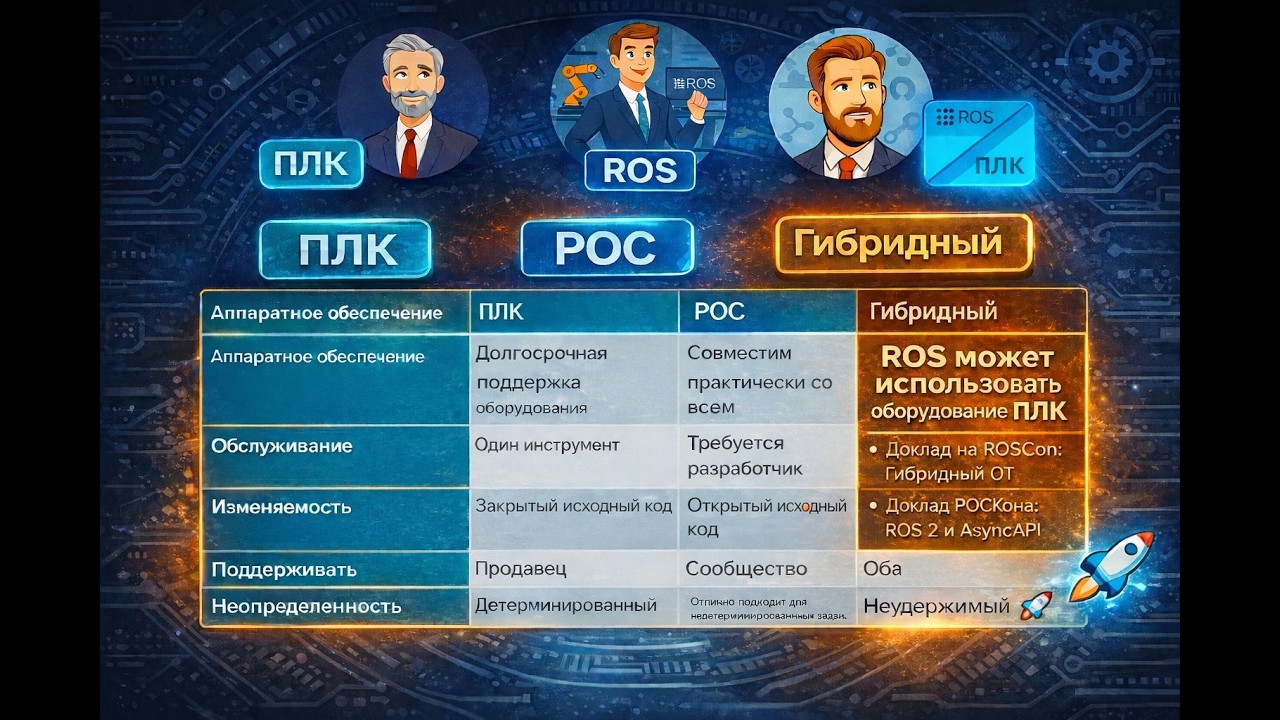 Что требуется промышленной автоматизации от ROS — Флориан Грамс — Siemens AG