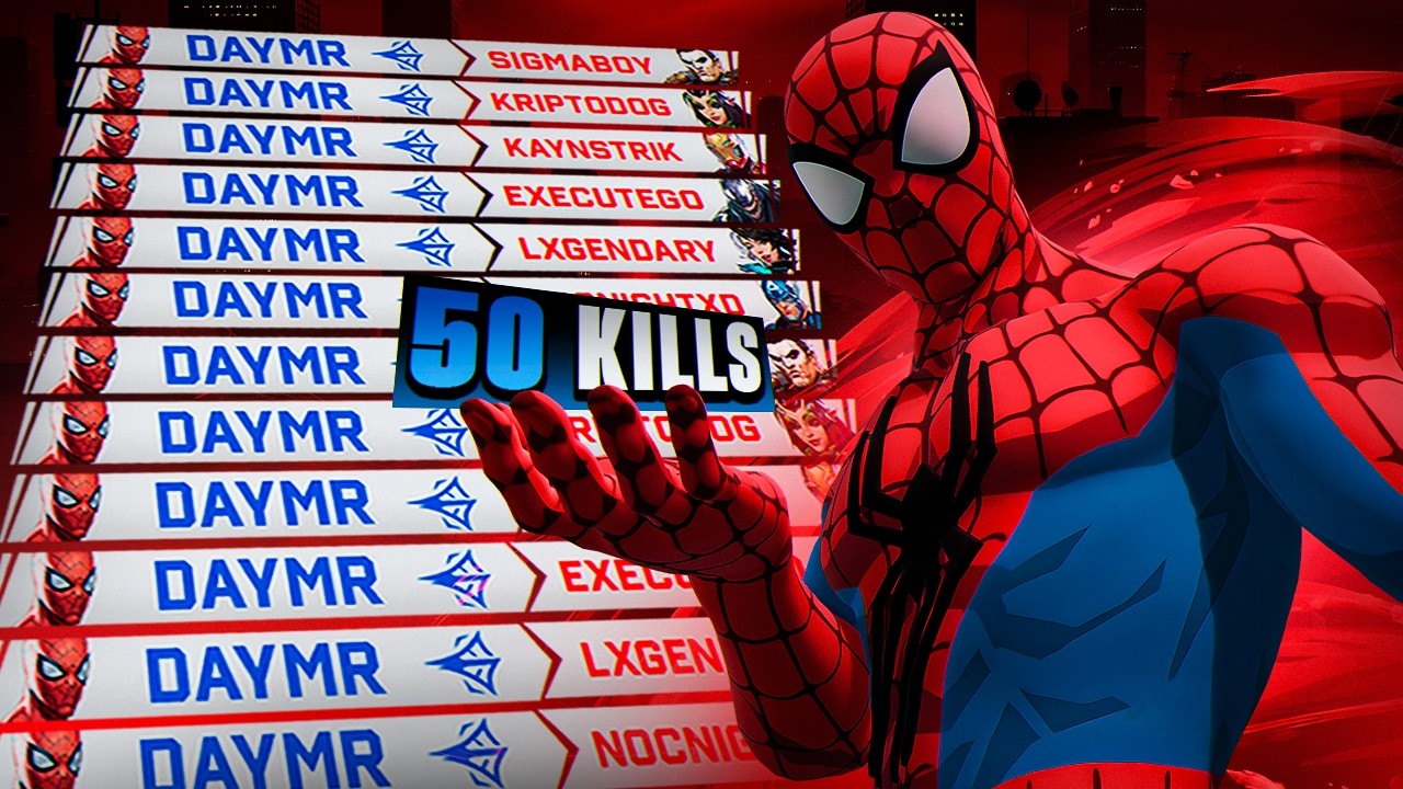 They Couldn’t Stop the #1 SPIDER-MAN… 50 KILLS in Top 500 Marvel Rivals...