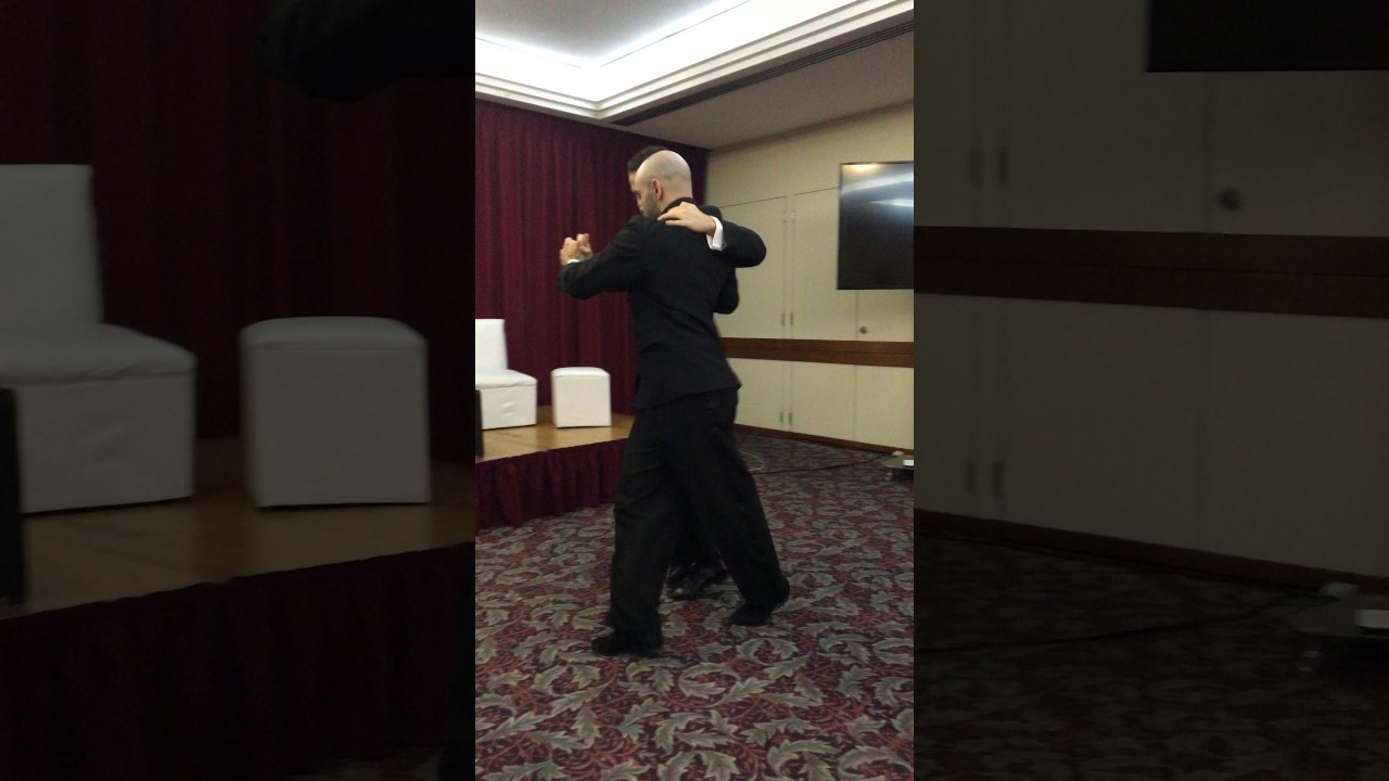 URUGUAY: Rodrigo and Juan performing same sex tango in Montevideo, Uruguay