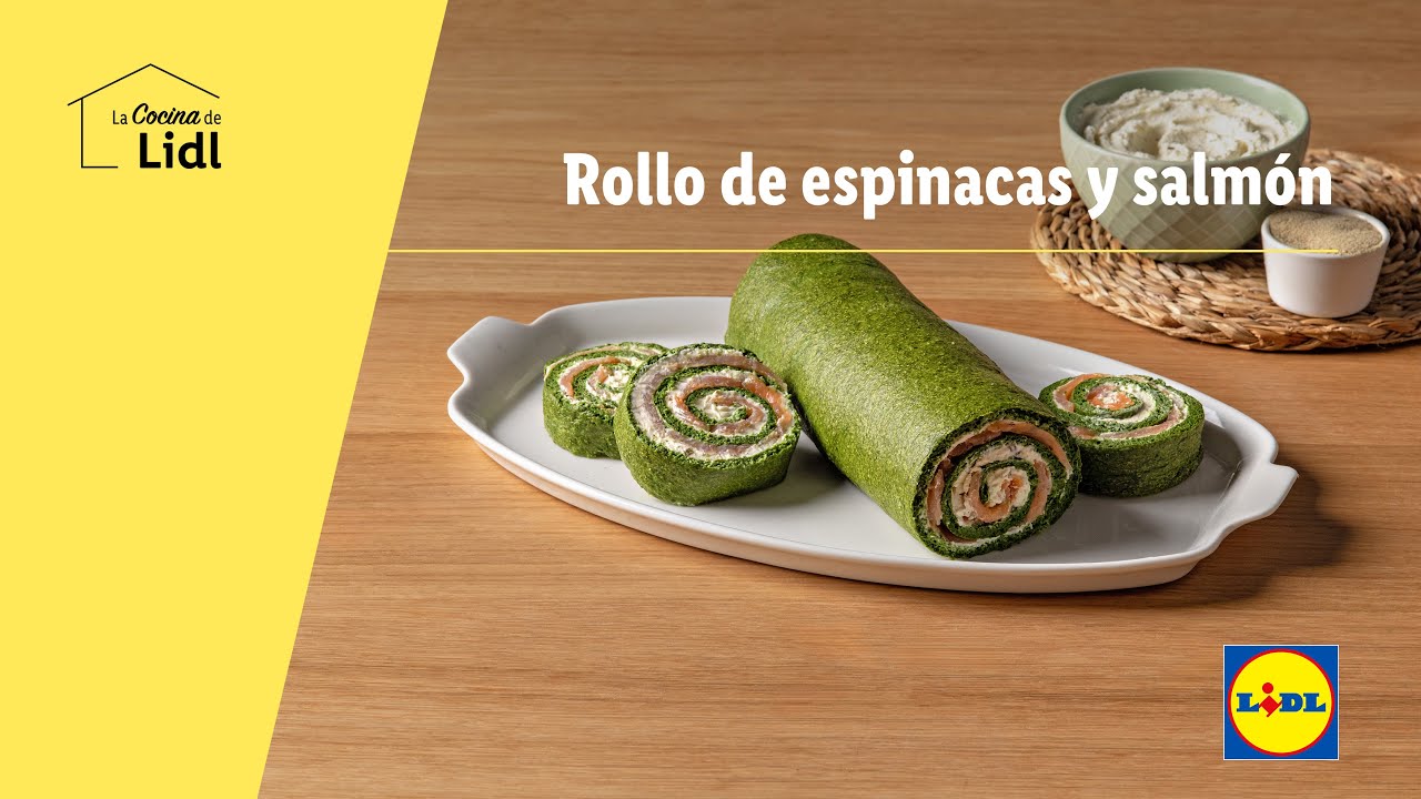 Rollo de espinacas y salmón 🥬 - Recetas de verduras | Lidl España