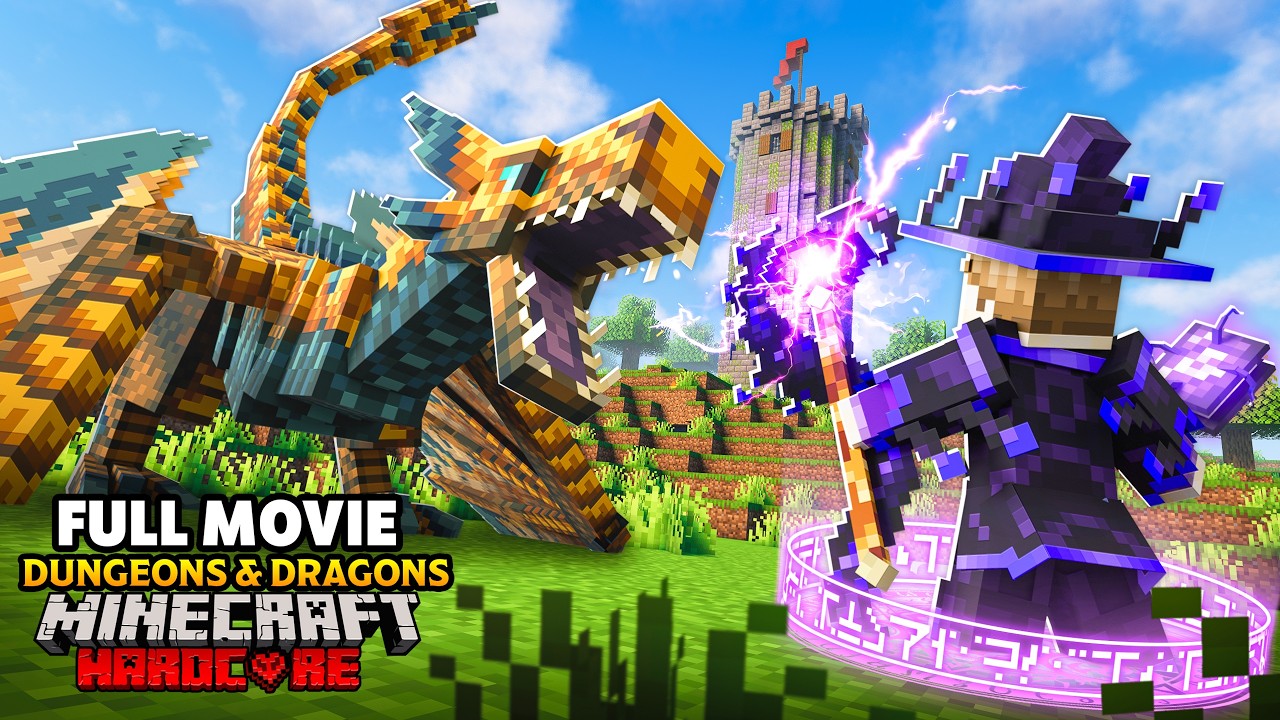 I Survived 200 Days in DUNGEONS & DRAGONS in Minecraft Hardcore! [FULL MOVIE]