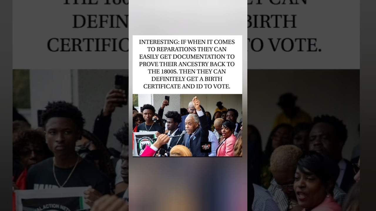 Proof for reparations = proof to vote. Make it make sense. 🗳️🤔#VoterRights #Reparations #Short