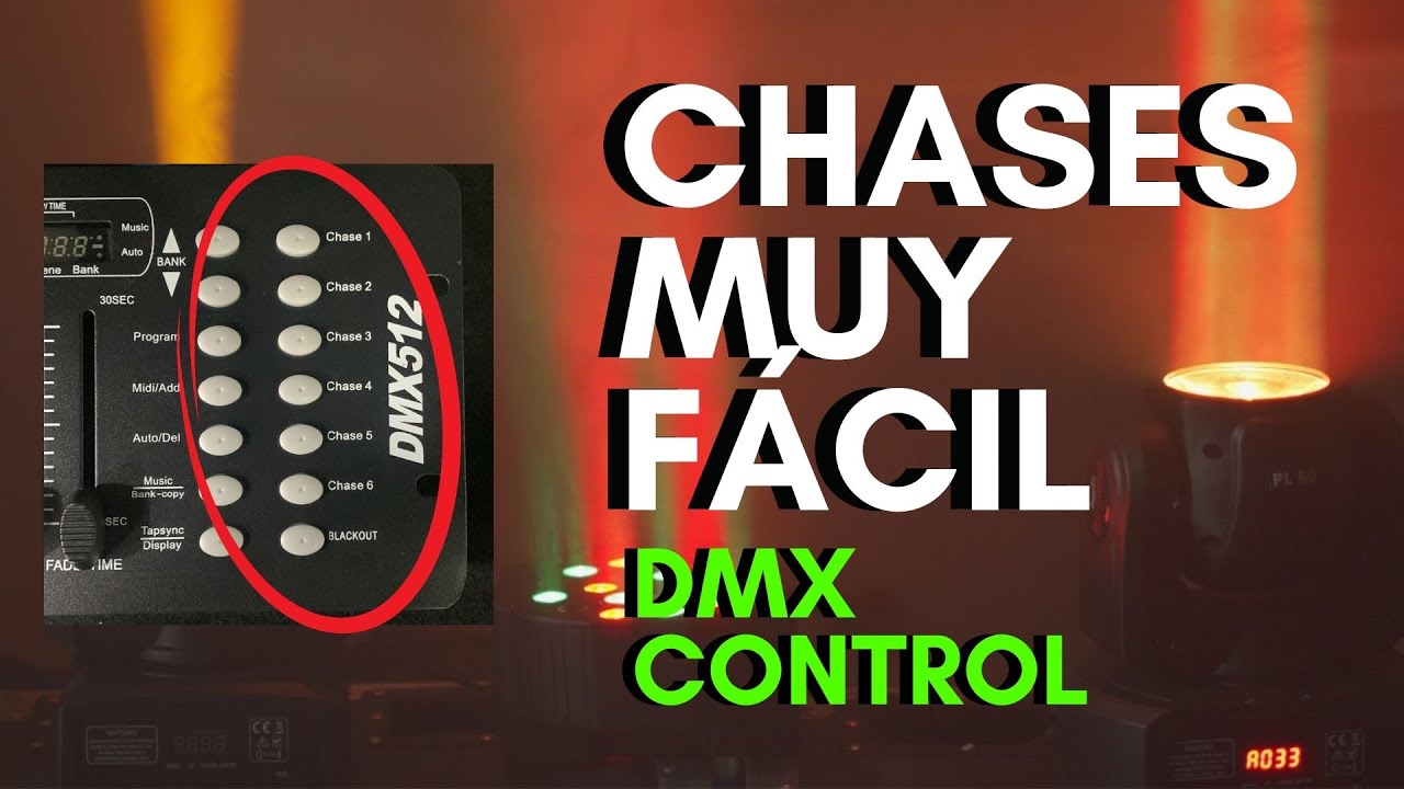 👨&zwj;🏫 APRENDE A PROGRAMAR CHASES USANDO DMX512 - CORRE ESCENAS DE DIFERENTES BANCOS Y MEJORA SHOW