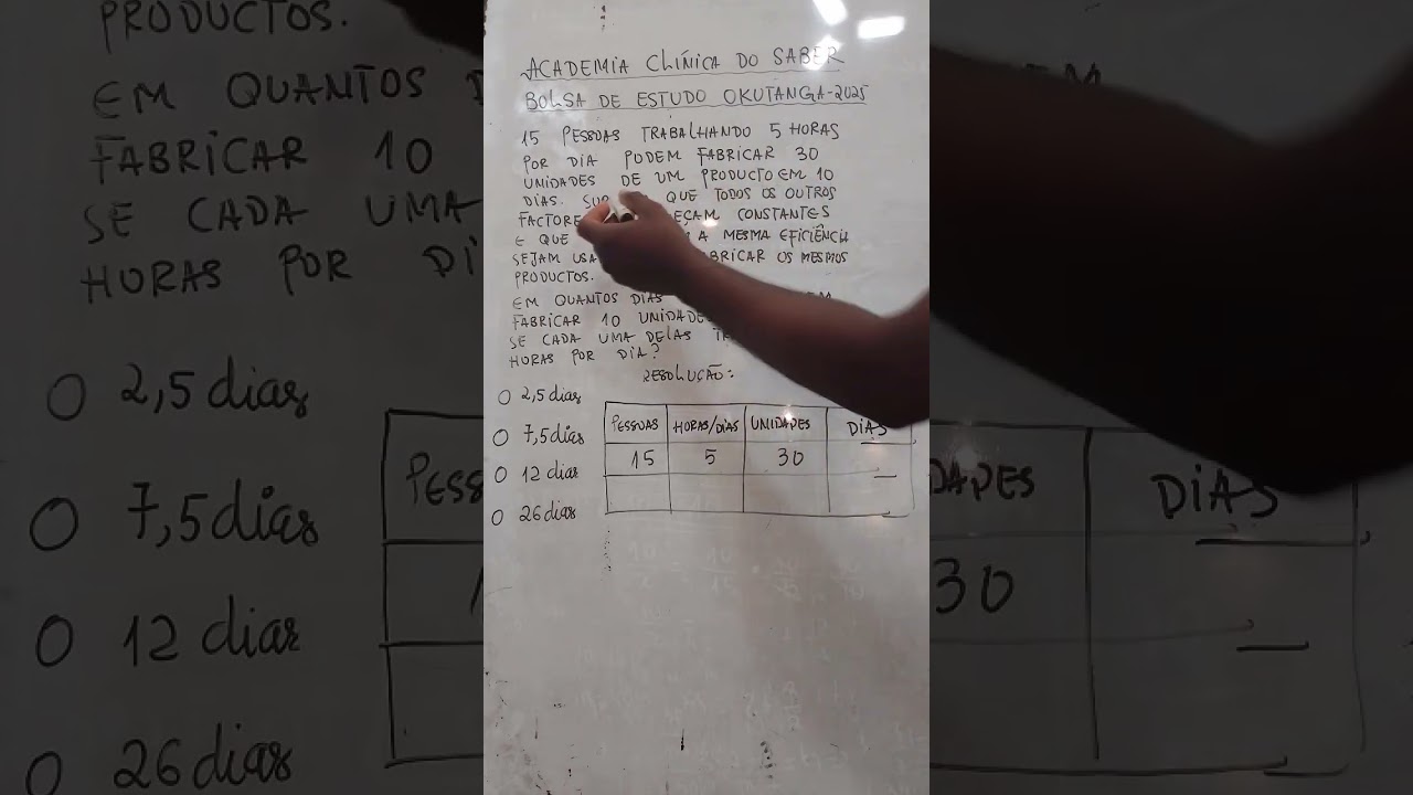 Bolsa de estudo Okutanga - Teste psicotécnico-2025- Regra de três composta