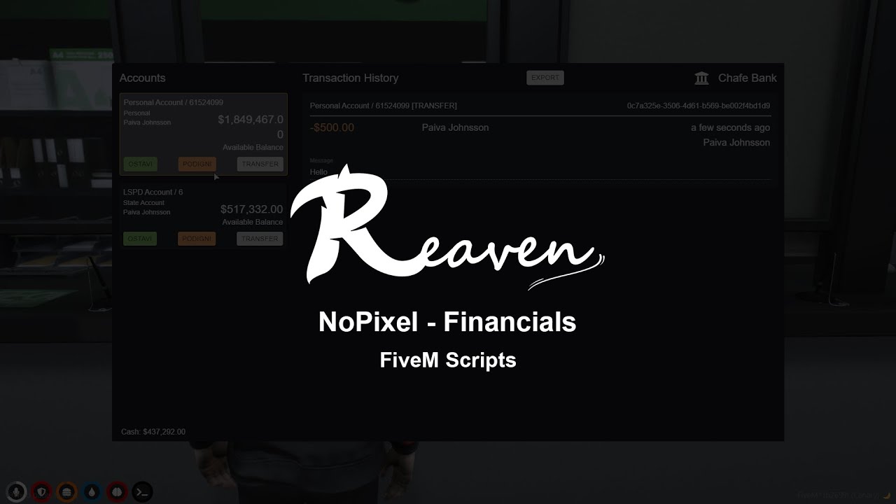 GTA 5 FiveM - NoPixel Financials Scripts