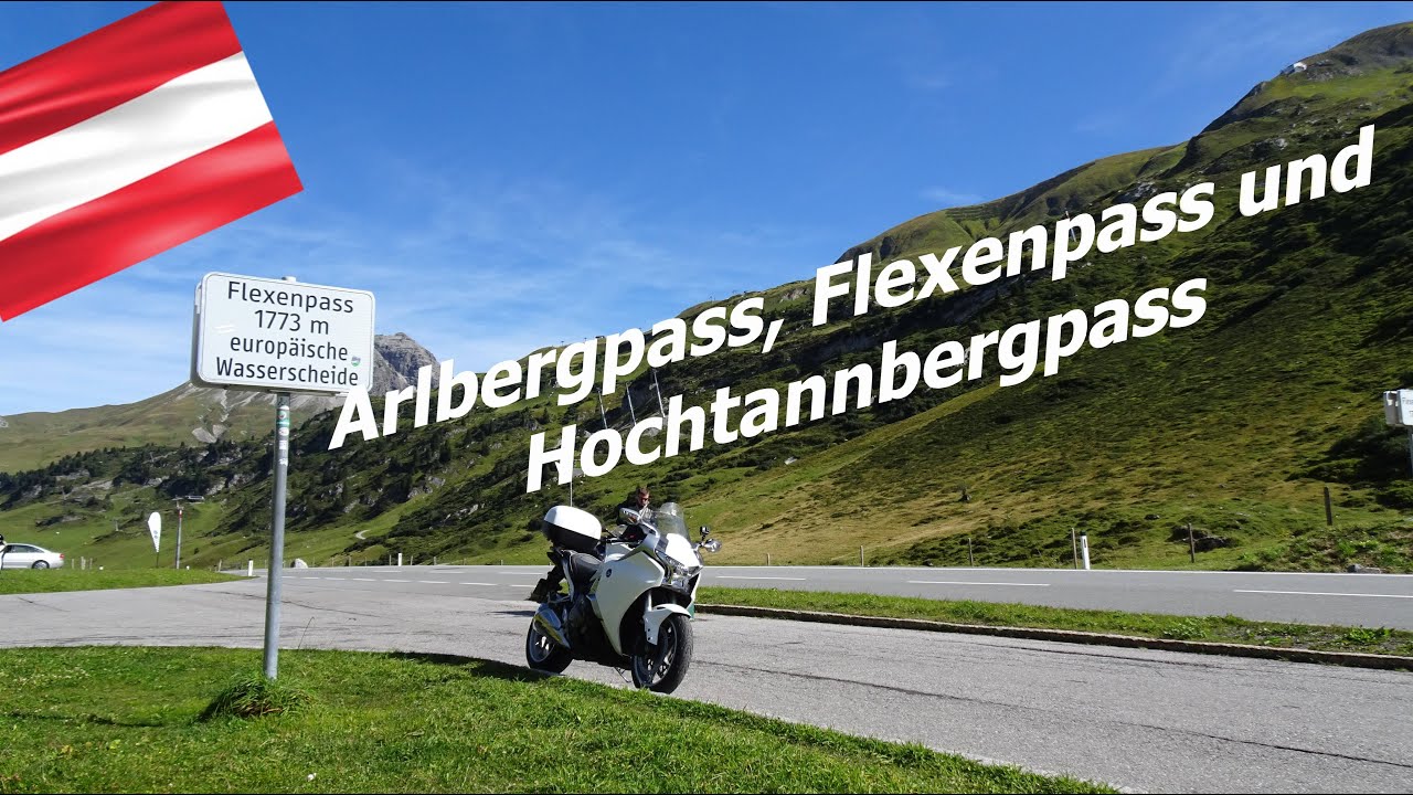 Motorradtour über den Arlbergpass, Flexenpass und Hochtannbergpass, Honda VFR 1200 F, Pässe Austria