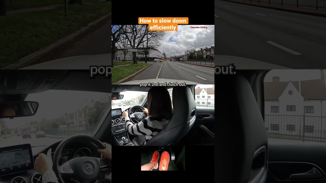 How to slow down EFFICIENTLY #manual #car #driving #learner