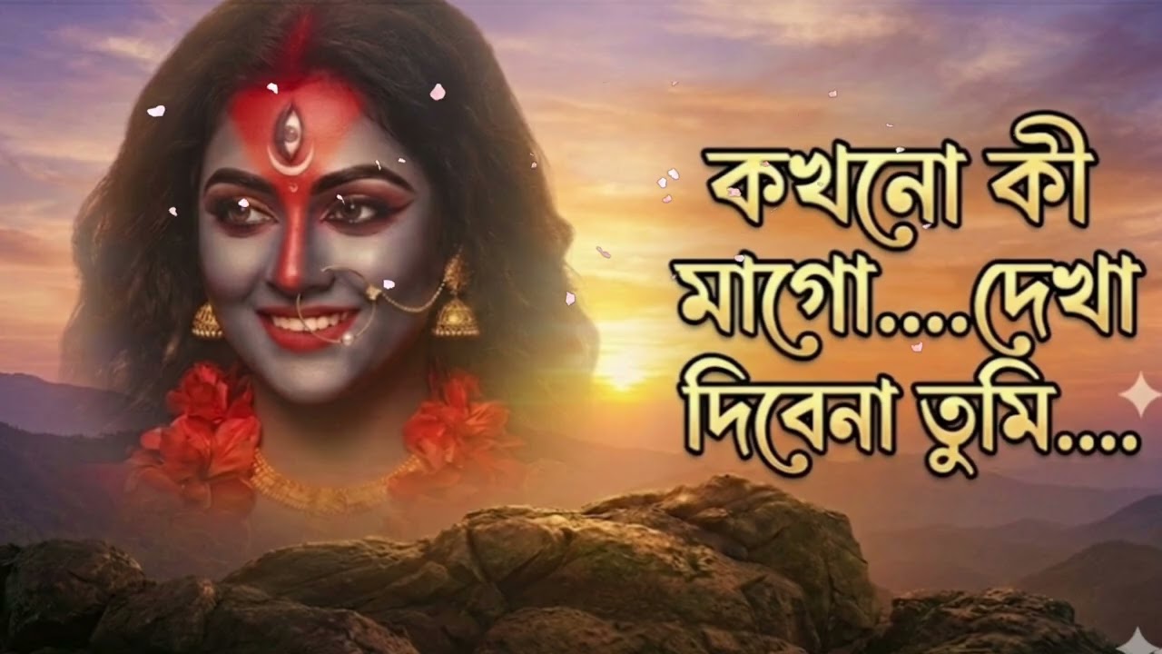 কখনো কি মাগো দেখা দেবে না।। Kokhono Kee Mago Dekha Dibena।। Kali Bhajan।। Jhutan Shil।।
