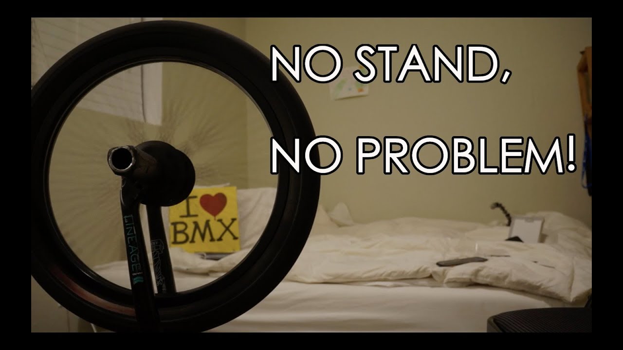 HOW TO TRUE A BMX WHEEL - (NO STAND)