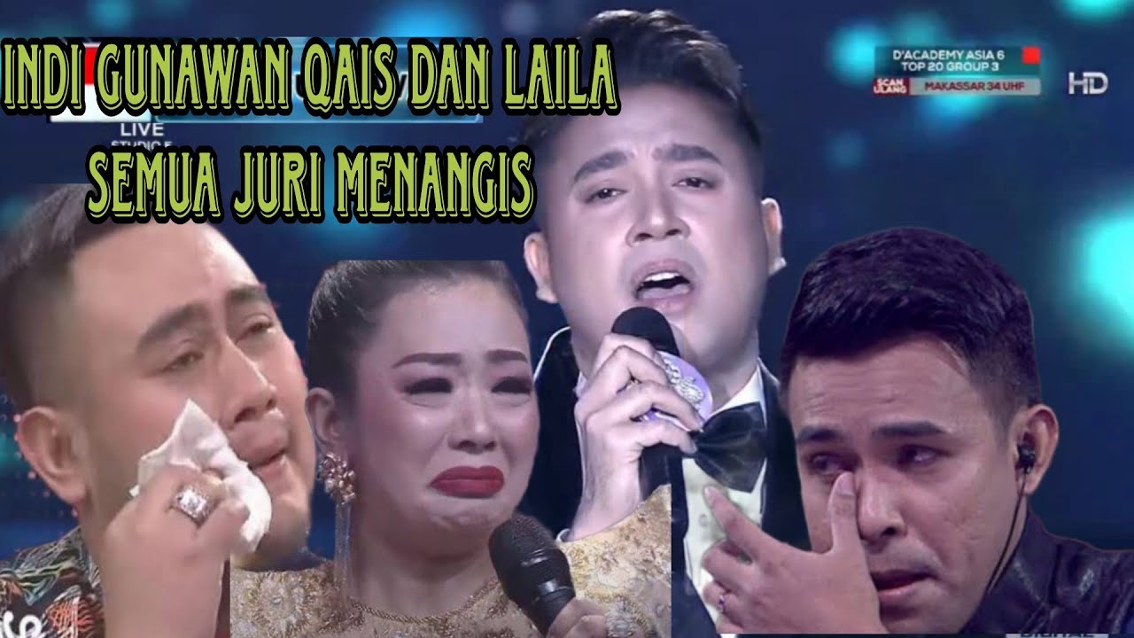 Semua juri menangis gunawan bangkit dengan lagu qais dan lailanya da asia 6 2023