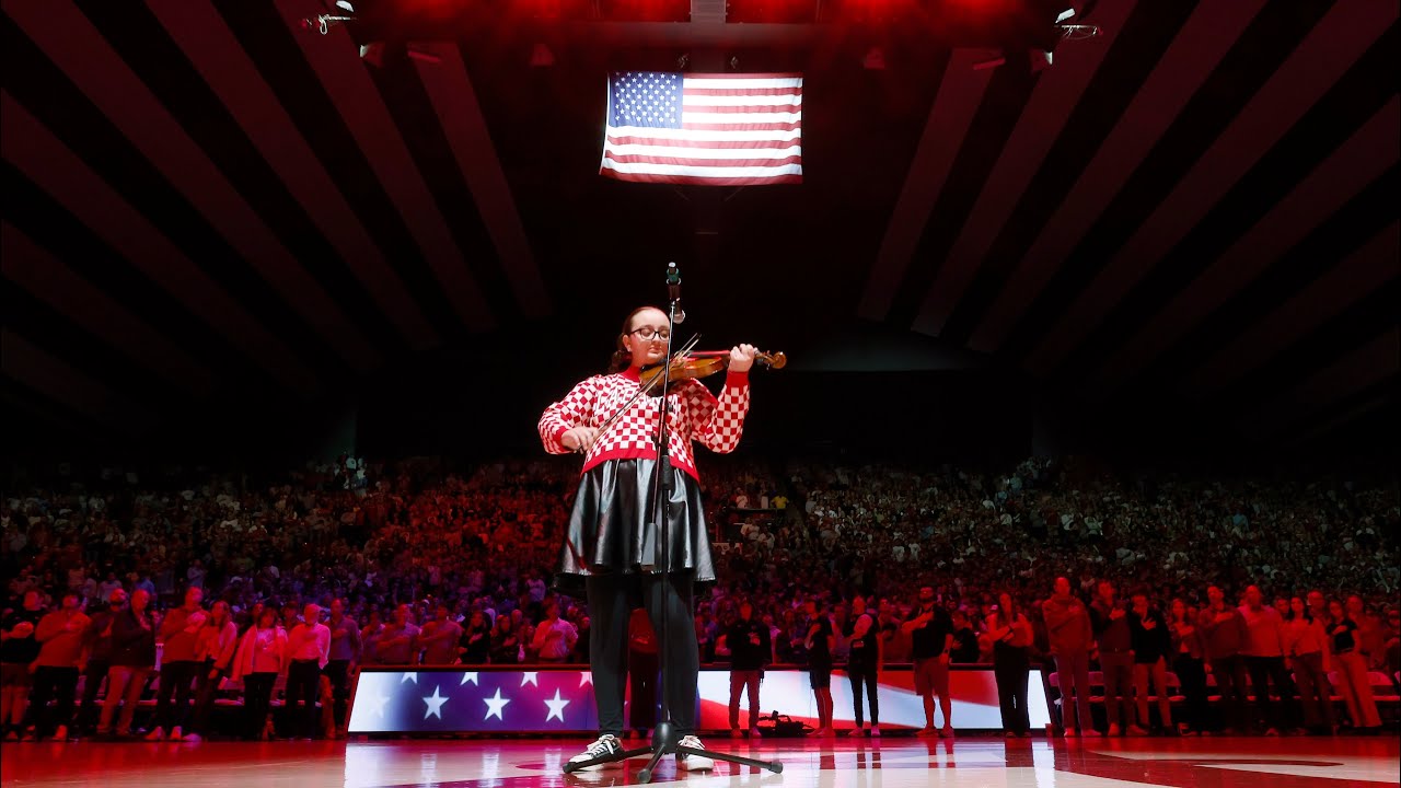 National Anthem at Alabama Men’s Basketball vs Texas 1.10.2026 performed on Violin by Sabrina Patel