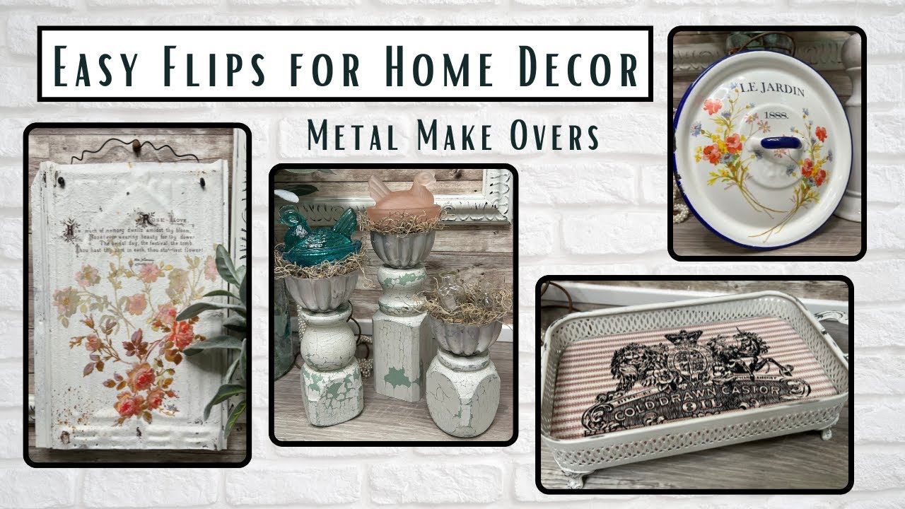 Metal Make Overs from my Thrifted Inventory