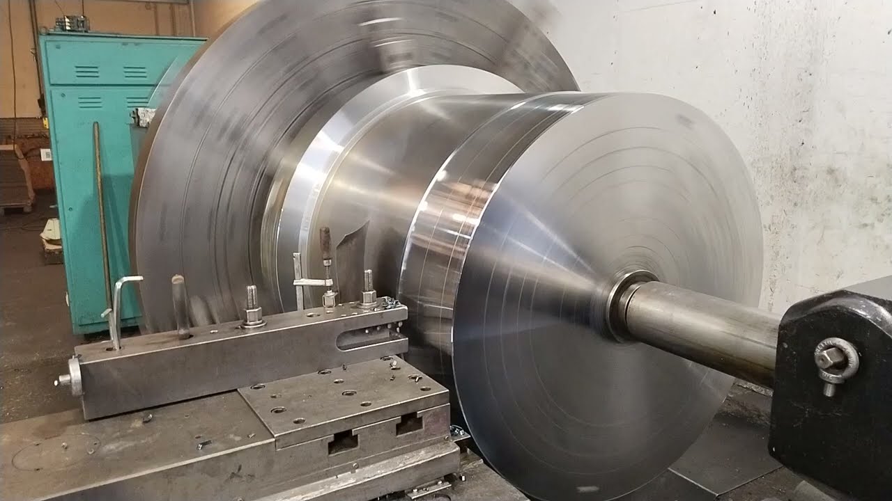 CRAZY Cutting on the Lathe 💥 | Deep Chip in 1000 Diameter Pieces 🔊