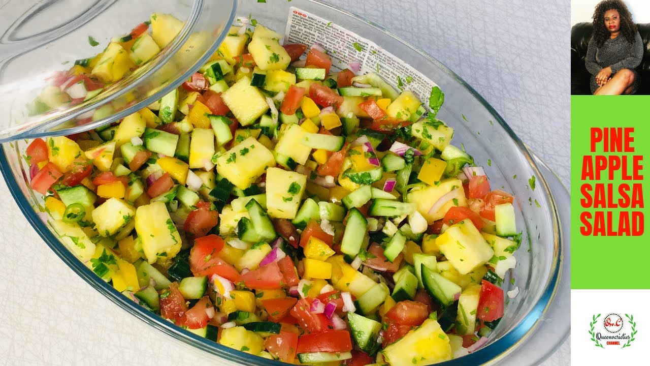 ✅ PINEAPPLE SALAD RECIPE | PINEAPPLE SALSA | QUEENVARIETIES CHANNEL