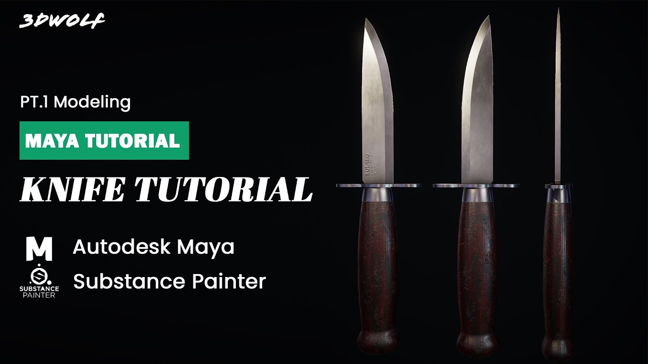 Modeling A Knife in Maya | Knife Modeling Tutorial in Autodesk Maya 2022