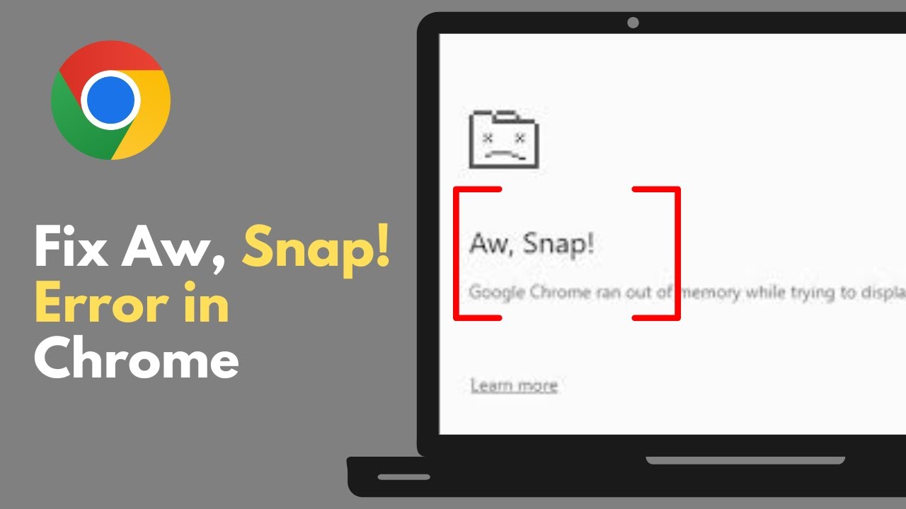 How To Fix “Aw, Snap!” Error on Google Chrome (2026) | Page Crash Fix